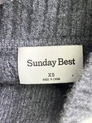 SUNDAY BEST/ニット/セーター/トップス/グレー/XS