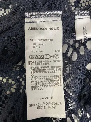 AMERICAN HOLIC/アメリカンホリック/シャツ/ブラウス/トップス/ネイビー/M