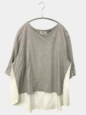 LEPSIM/レプシィム/Tシャツ/カットソー/トップス/グレー/F