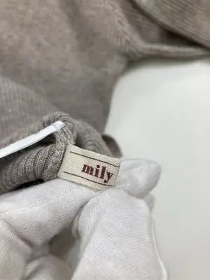 mily bilet/ニット/セーター/トップス/ベージュ/L