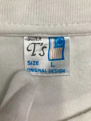 SUPER T'S/Tシャツ/カットソー/トップス/ホワイト/L