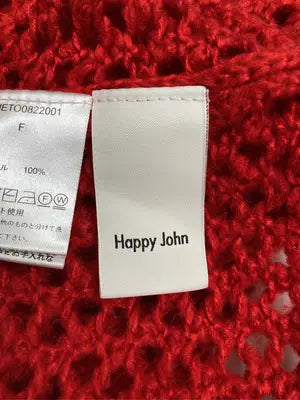Happy John/ハッピージョン/ニット/セーター/トップス/レッド/F