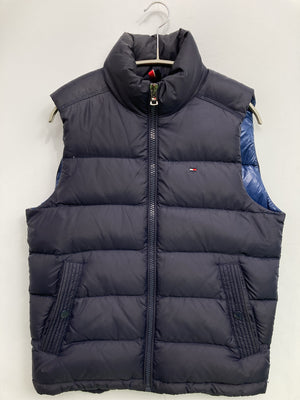 TOMMY HILFIGER/トミーヒルフィガー/ダウンベスト/ジャケット/アウター/ネイビー/S