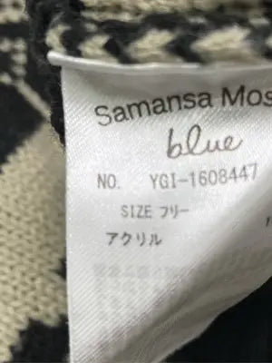 Samansa Mos2 blue/サマンサモスモスブルー/ニット/セーター/トップス/ブラック/フリー
