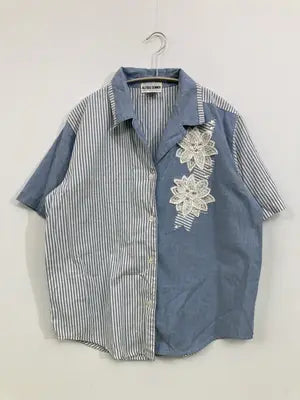 ALFRED DUNNER/アルフレッドダナー/シャツ/ブラウス/トップス/ブルー/12