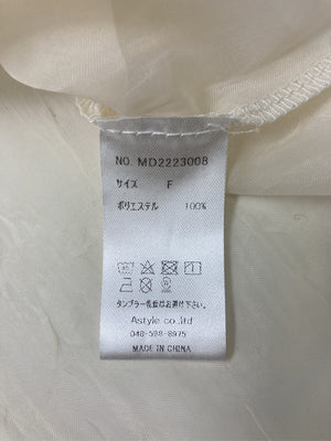 MYMOOD./シャツ/ブラウス/トップス/アイボリー/F