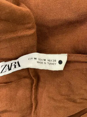 ZARA/ザラ/シャツワンピース/ワンピース/ドレス/ブラウン/M