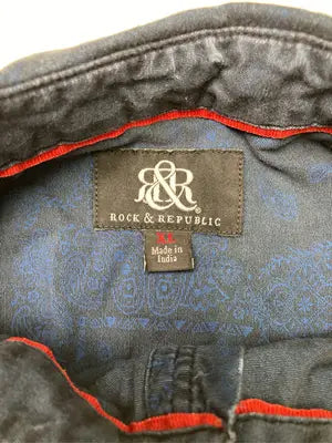 Rock & Republic/シャツ/ブラウス/トップス/ネイビー/XL