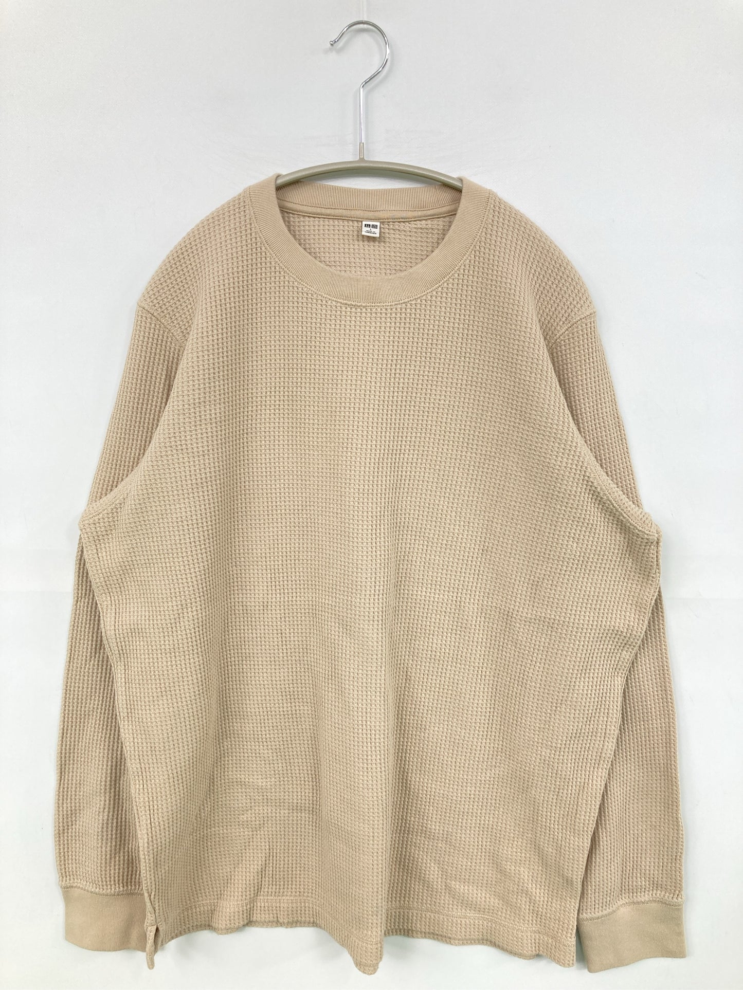 UNIQLO/ユニクロ/Tシャツ/カットソー/トップス/ベージュ/L