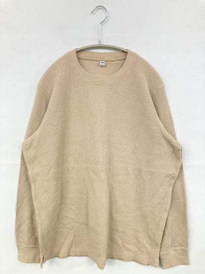 UNIQLO/ユニクロ/Tシャツ/カットソー/トップス/ベージュ/L