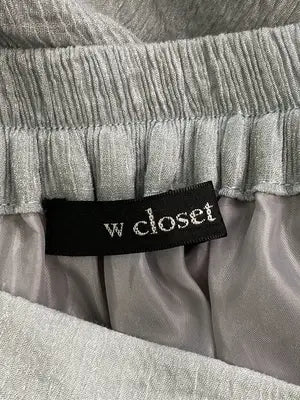 w closet/ダブルクローゼット/ロングスカート/スカート/グレー/F
