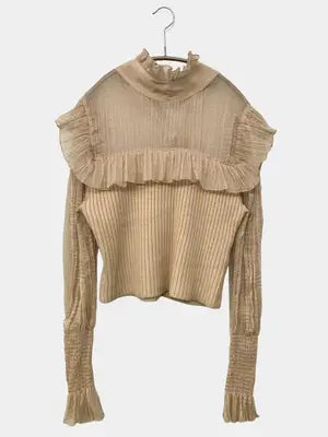 ZARA/ザラ/シャツ/ブラウス/トップス/ベージュ/L