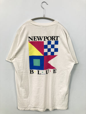 NEWPORT B.L.U.E/Tシャツ/カットソー/トップス/ホワイト/LARGE