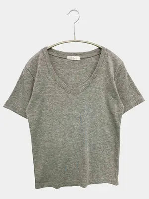 DOT/Tシャツ/カットソー/トップス/グレー