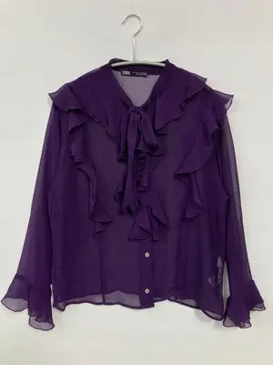 ZARA/ザラ/シャツ/ブラウス/トップス/パープル/S
