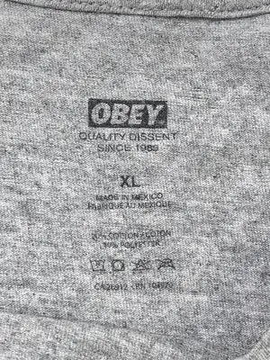 OBEY/オベイ/Tシャツ/カットソー/トップス/グレー/XL
