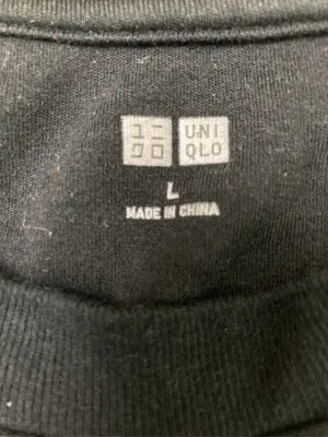 UNIQLO/ユニクロ/Tシャツ/カットソー/トップス/ブラック/L