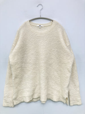 UNIQLO/ユニクロ/ニット/セーター/トップス/アイボリー/L