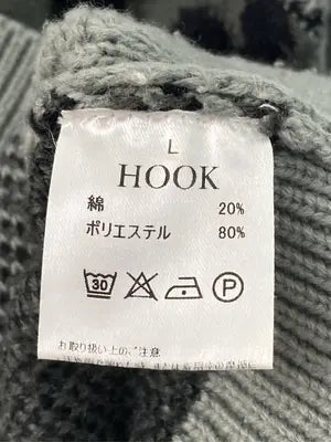 HOOK/フック/ニット/セーター/トップス/グレー/L