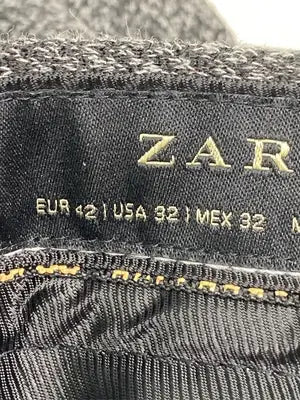 ZARA/ザラ/スラックス/パンツ/グレー/USA 32