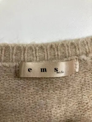ems/エムズエキサイト/ニット/セーター/トップス/ブラウン/F