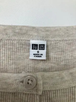 UNIQLO/ユニクロ/Tシャツ/カットソー/トップス/ベージュ/S