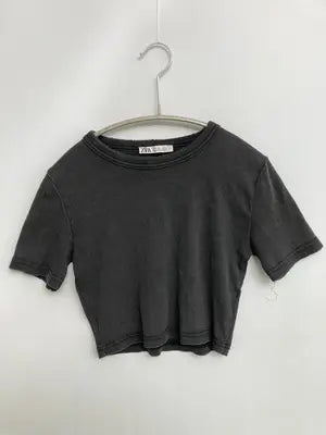 ZARA/ザラ/Tシャツ/カットソー/トップス/グレー/S