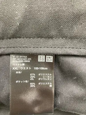 UNIQLO/ユニクロ/スラックス/パンツ/ブラック/XXL