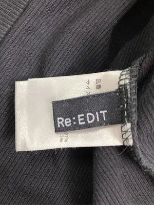 Re:EDIT/リエディ/Tシャツ/カットソー/トップス/ブラック/M