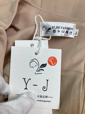 YI JIE FASHION/ドレス/ワンピース/ドレス/ベージュ/L