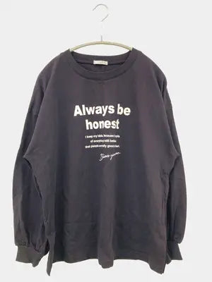 Honeys/ハニーズ/Tシャツ/カットソー/トップス/ブラック/M