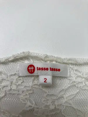 tasse tasse/Tシャツ/カットソー/トップス/ホワイト/2