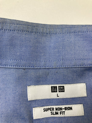 UNIQLO/ユニクロ/シャツ/ブラウス/トップス/スカイブルー/L