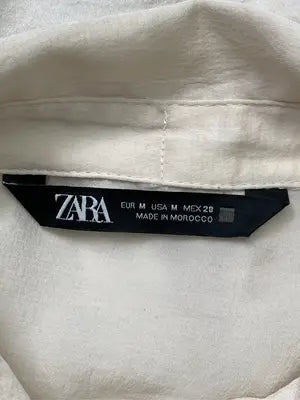 ZARA/ザラ/シャツ/ブラウス/トップス/アイボリー/M