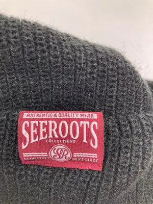 SEEROOTS/シールーツ/ニットキャップ/ビーニー/帽子/ブラック