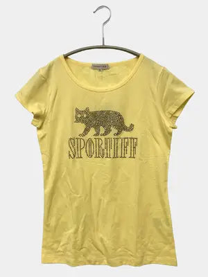 sportiff/Tシャツ/カットソー/トップス/イエロー/XS