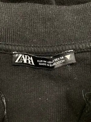 ZARA/ザラ/Tシャツ/カットソー/トップス/ブラック/USA M