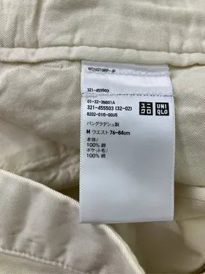UNIQLO/ユニクロ/チノパンツ/パンツ/ホワイト/M  ウエスト76-84cm