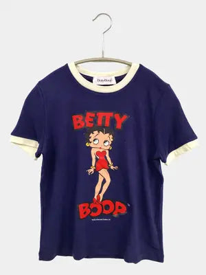 Betty・Boop/ベティブープ/Tシャツ/カットソー/トップス/ネイビー/ONE