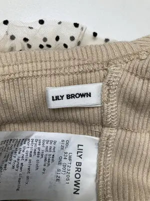 Lily brown/リリーブラウン/その他トップス/トップス/ベージュ/one size