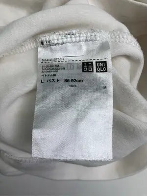 UNIQLO/ユニクロ/Tシャツ/カットソー/トップス/ホワイト/L