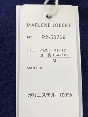 MARLENE JOBERT/ワンピース/ワンピース/ドレス/ネイビー/M