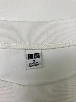 UNIQLO/ユニクロ/ノースリーブ/トップス/ホワイト/M