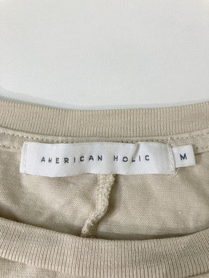 AMERICAN HOLIC/アメリカンホリック/Tシャツ/カットソー/トップス/ベージュ/M