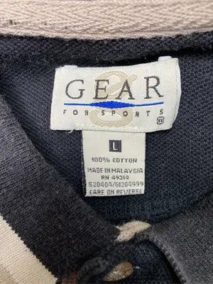 GEAR/ギアー/ポロシャツ/トップス/ブラック/L