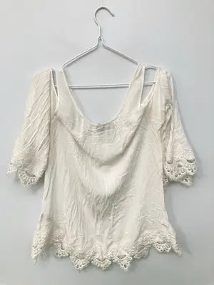 BUFFALO/Tシャツ/カットソー/トップス/アイボリー/L
