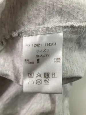 ACLENT/アクレント/Tシャツ/カットソー/トップス/グレー/F