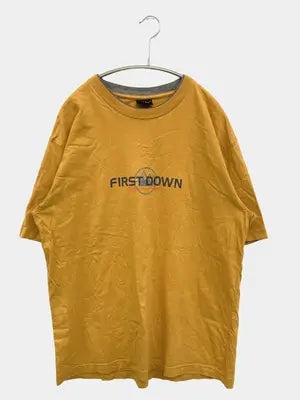 FIRST DOWN/ファーストダウン/Tシャツ/カットソー/トップス/イエロー/LL