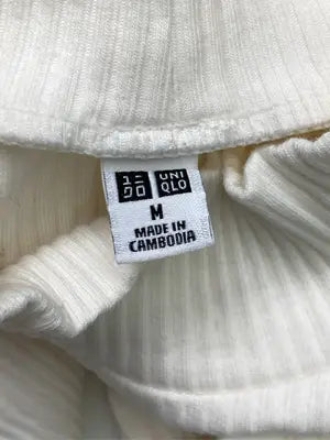 UNIQLO/ユニクロ/ニット/セーター/トップス/ホワイト/M
