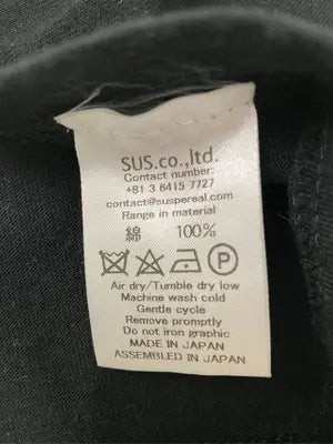 SUS/Tシャツ/カットソー/トップス/ブラック/M